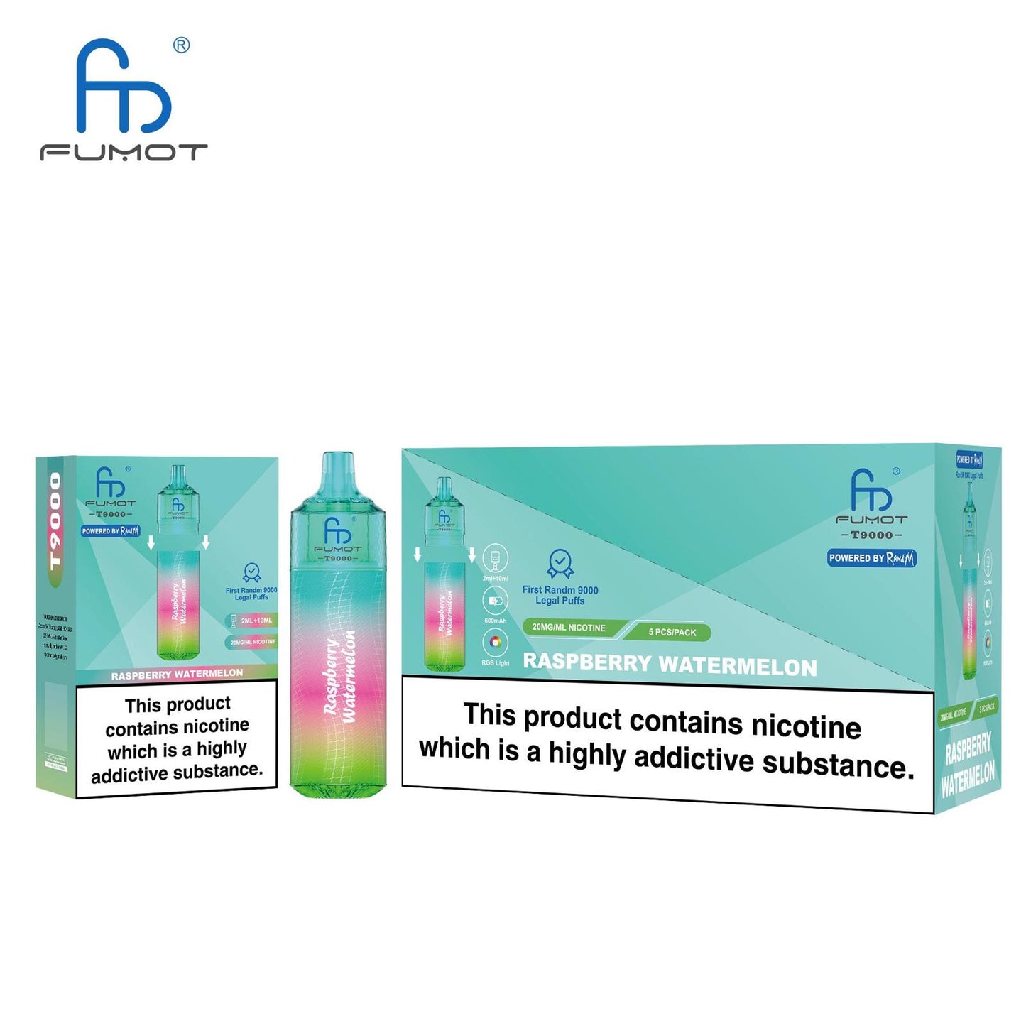 Fumot R and M Toranado T9000 Disposable Vape - Vapour VapeFumot