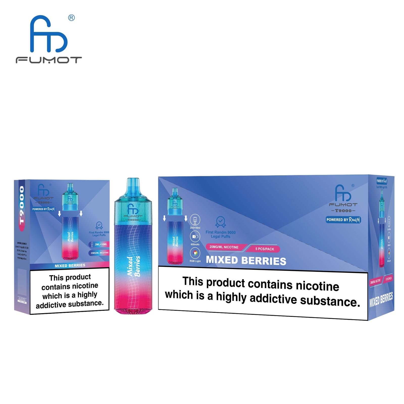 Fumot R and M Toranado T9000 Disposable Vape - Vapour VapeFumot