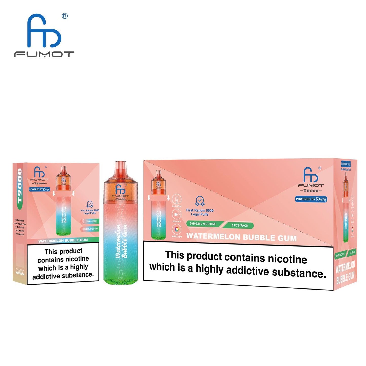 Fumot R and M Toranado T9000 Disposable Vape - Vapour VapeFumot