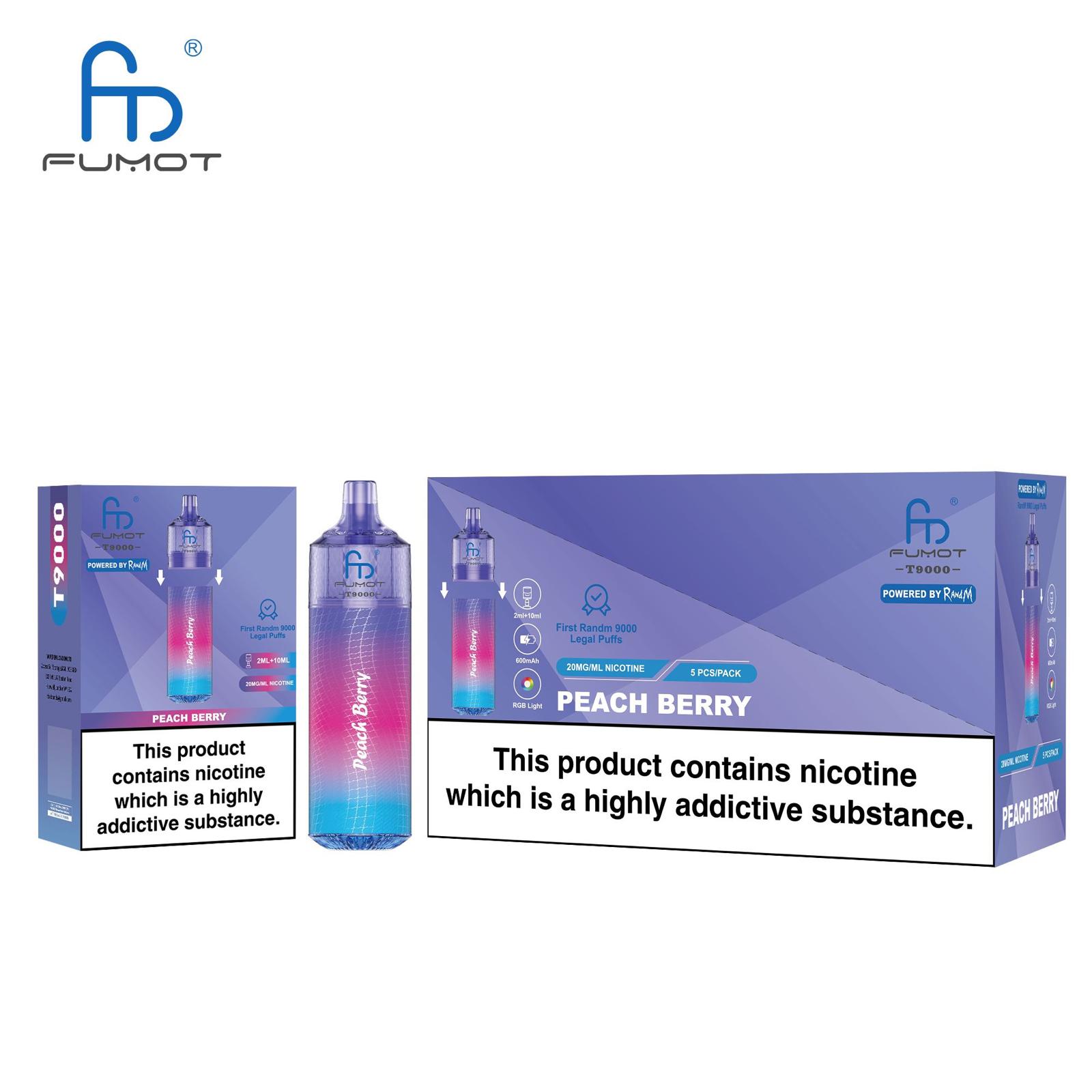 Fumot R and M Toranado T9000 Disposable Vape - Vapour VapeFumot