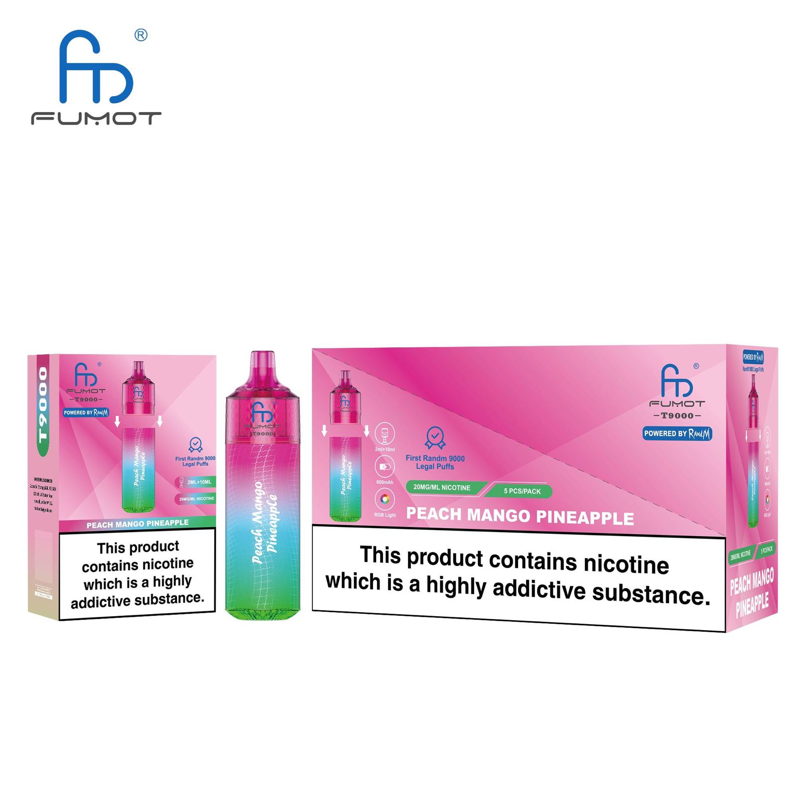 Fumot R and M Toranado T9000 Disposable Vape - Vapour VapeFumot